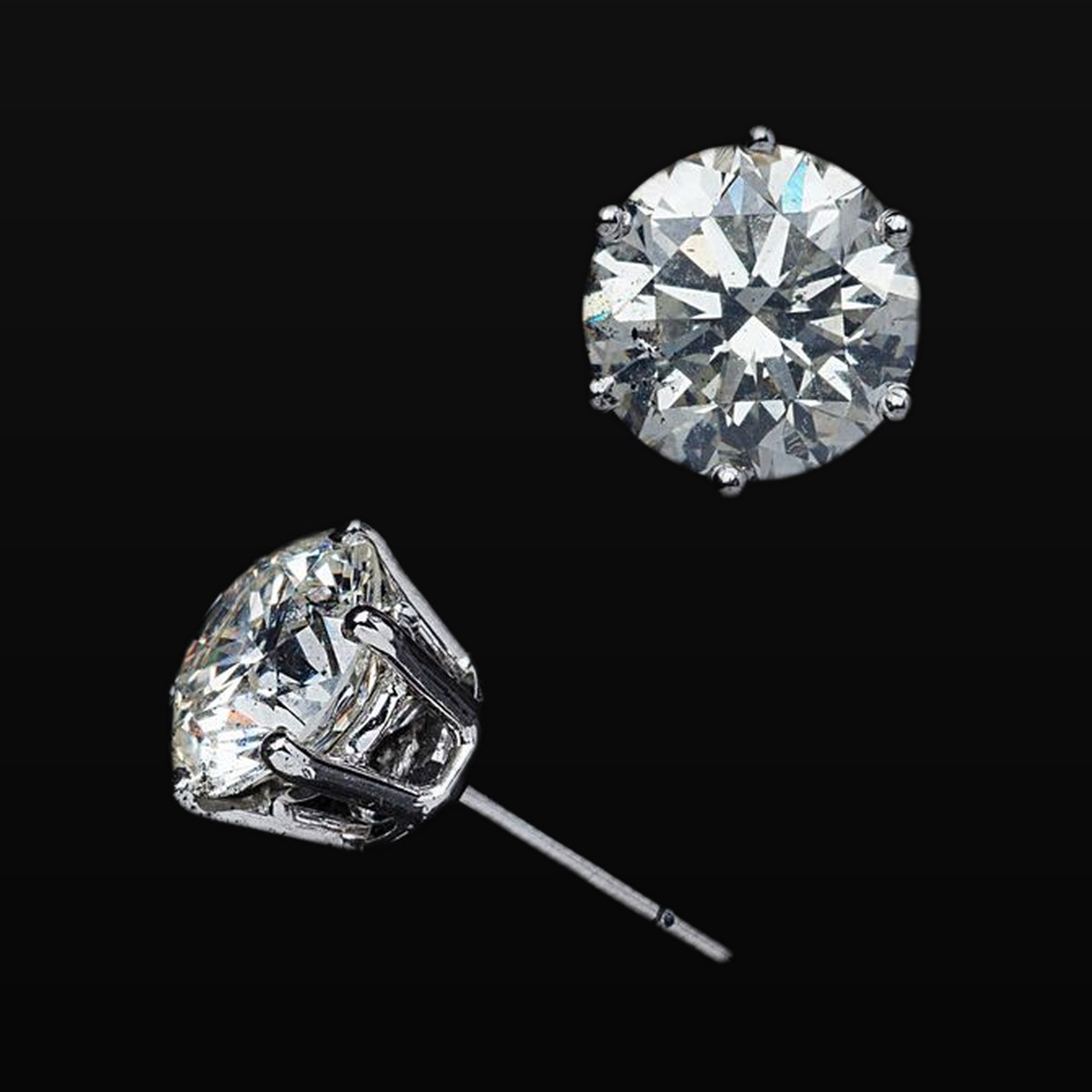 Diamond Cluster Earrings